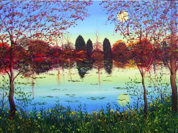 John Thompson art workshop: Moon Reflecting on the Pond - Saturday 27 September