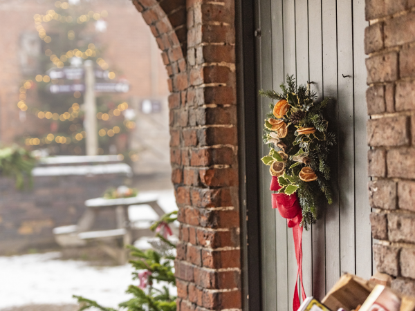 Christmas wreath making workshop at Erddig