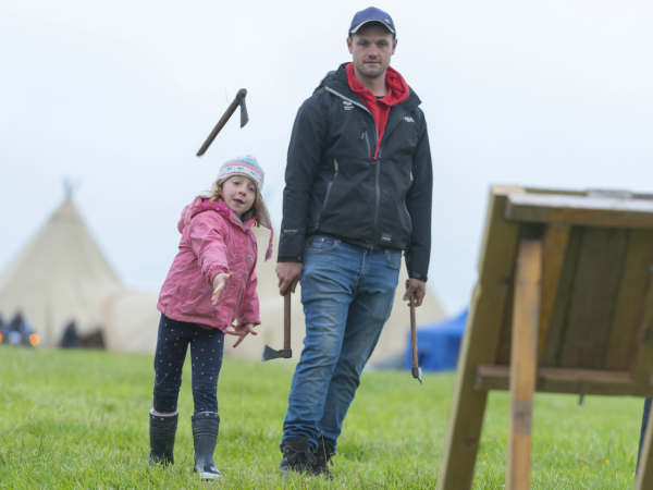 Axe Throwing with East Coast Adventures at Sutton Hoo