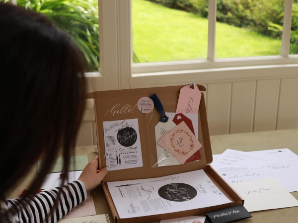 Calligraphy workshop at Erddig