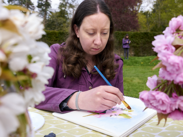 Painting Kitty and Dorothea's garden: an outdoor watercolour workshop