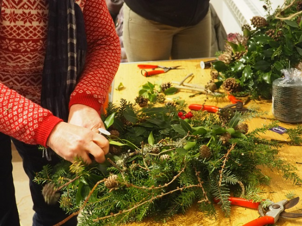 Wreath Making Workshop at Kedleston Hall