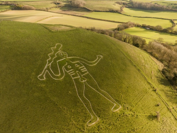 Cerne Abbas Rechalking Family Weekend