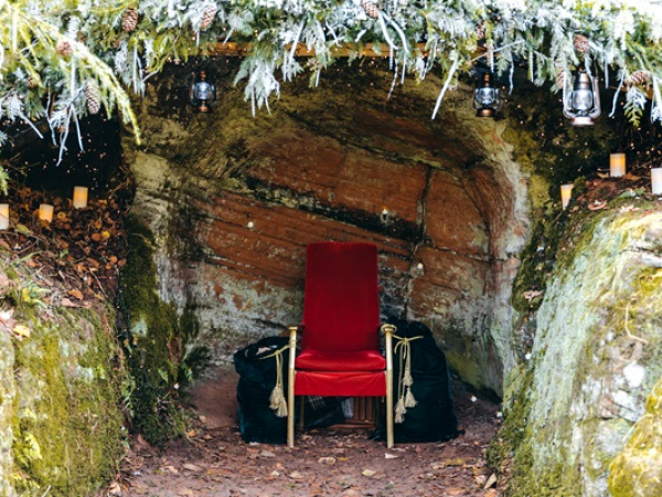 Quiet Visits with Father Christmas at the Rock Houses
