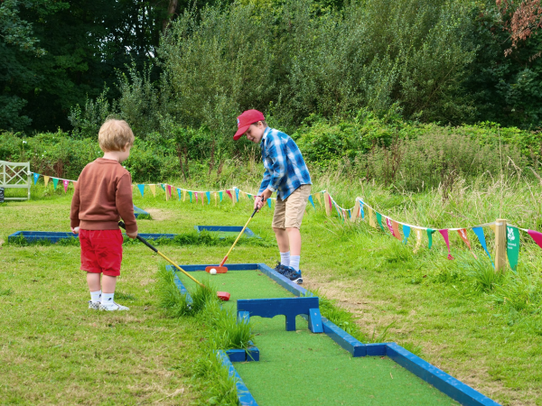 Crazy golf at Anglesey Abbey