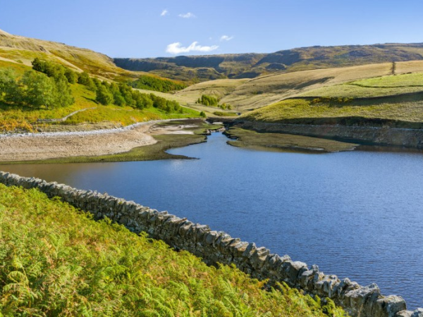 Kinder Reservoir from Bowden Bridge 14 August