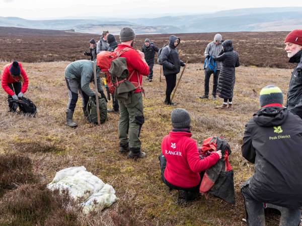 Community sphagnum planting - Turvin Clough