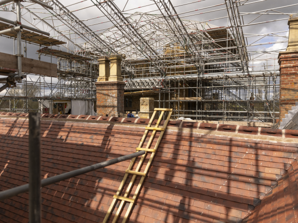 Tag a Tile on Coughton's roof