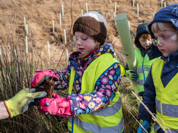 Family tree planting days at Hampton Loade