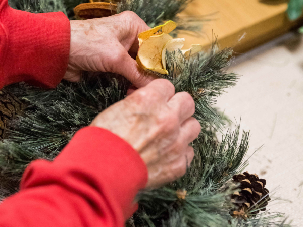 Christmas Wreath Making at Canons Ashby