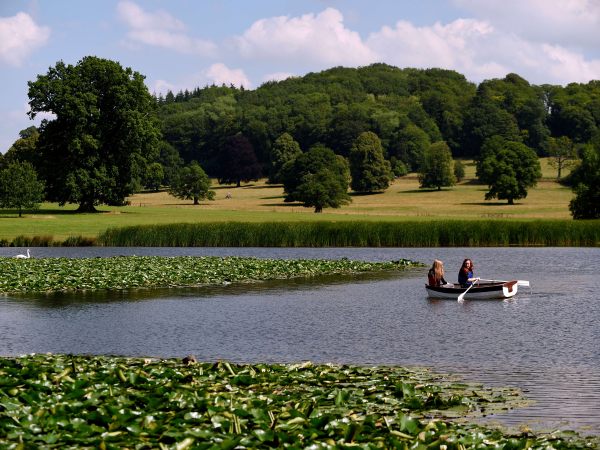 Boating on the lake