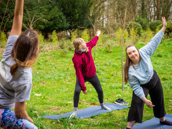 Blossom Yoga for adults at Cotehele