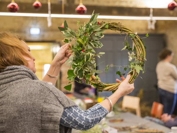 Wreath making - Croft Castle