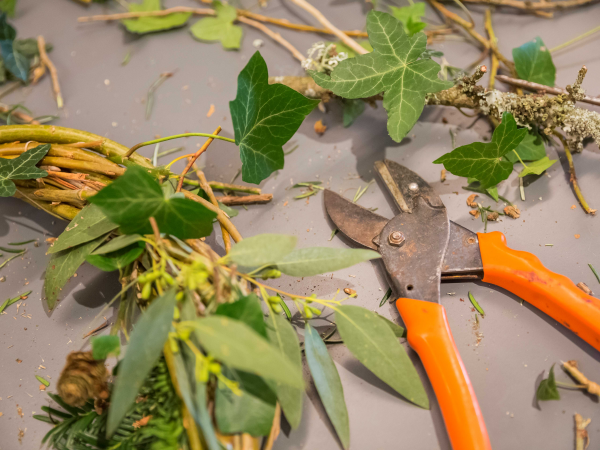 Festive wreath workshop at Greenway